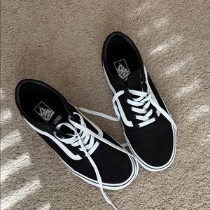Vans women’s  Classic Black and White Sneakers